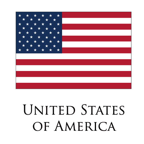 United States of America flag logo vinyl decal